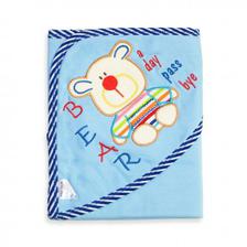 Little Star Baby Wrapping Sheet Bear Blue