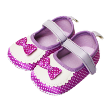 Baby Steps Shoes Purple Bow