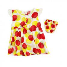 Little Sparks Frock Set Balloons Red