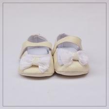 Baby Step Baby Shoes Bow Beige