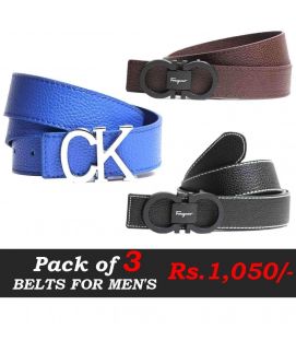 Pack Of Three Belts Deal  2