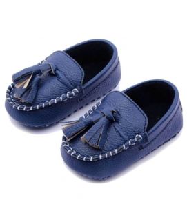 Kids Blue Loafers