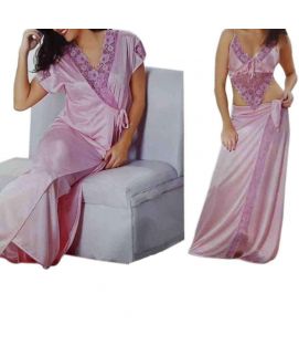 Pink 4pc Bridal Nightwear Set