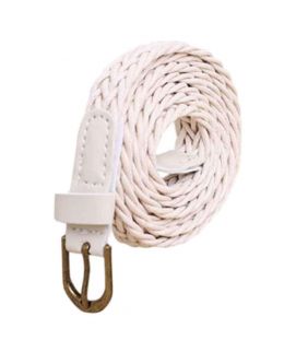 White Female Style Hamp Rope Belt