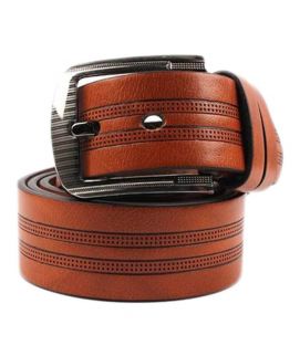 YNG Brown Leather Belt For Men