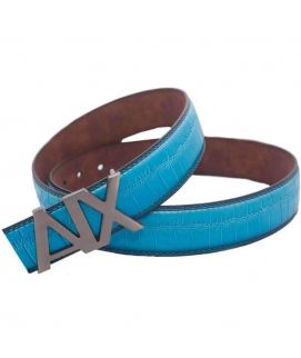 Mens Leather Blue Belt - AX