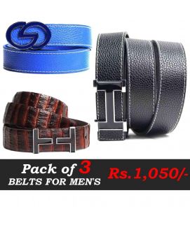 Pack Of Three Belts Deal  3