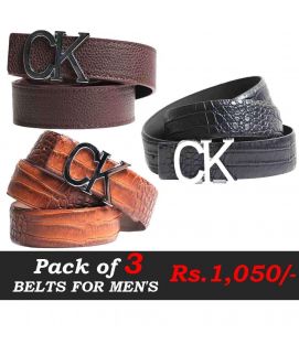 Pack Of Three Belts Deal  1