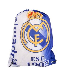 Sports City Football Planet White & Blue Polyester CF Real Madrid Printed Bag
