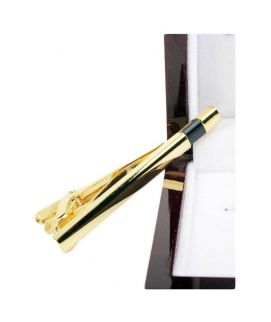 Men's Stainless Steel Gold Tie Pin