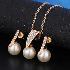 Fashion Imitation Pearl Jewellery Set for Women