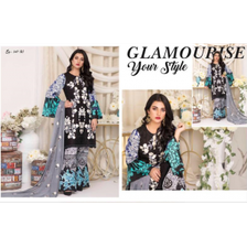 Black and Grey Color EMBROIDERED LAWN COLLECTION