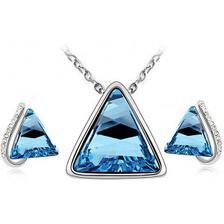 Triangle Jewellery Set for Women - Blue