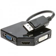 Branded DisplayPort to HDMI VGA or DVI 3-IN-1 Adapter