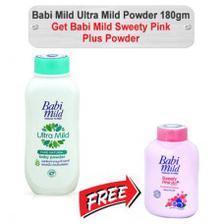 Babi Mild Ultra Mild Baby Powder 180gm