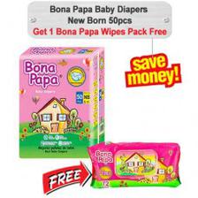 Bona Papa Baby Diapers New Born 50pcs