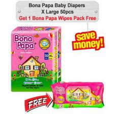 Bona Papa Baby Diapers XLarge 50pcs