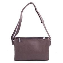 Women's Long Belt Clutch Purse Bag Shoulder Handbag - Dark Brown