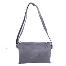 Women's Long Belt Clutch Purse Bag Shoulder Handbag - Grey