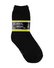 Pack Of 3 Pairs Kids School Socks - Black