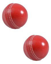 Pack of 2 Plastic Hard Ball for Kids - Red  SP-316