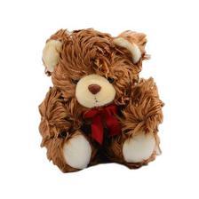 Cute Hairy Stuffed Teddy Bear For Her - Brown - 12 Inch