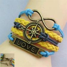 Yellow & Blue Love Bracelet