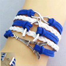 Blue & White Eiffel Bracelet
