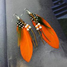 Feather Bead Earring