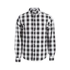 Black and White Casual Check Shirt for Mens