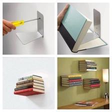 Book Rack, Bookshelf, Wall mounted bag shelf, Book organizer, Book storage, Wall Shelf, Shelf