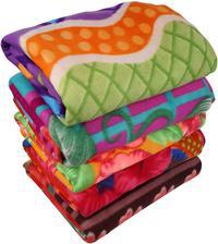 Fleece single Bed Blanket Large Size Multicolored