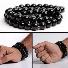 Black Beads Tripple Rope Bracelete for MEN and Women