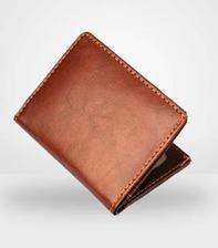 [New&Exclusive] Mini Slim Brown Leather card holder for Men, Stylish Slim Wallet, Mens & Boys Leather Purse