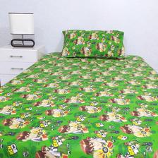 Ben 10 Character Single Bed Sheet With One Pillow Case