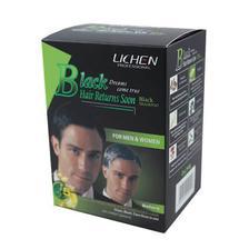 Lichen Brand Black Hair Color Shampoo Hair Color Change Dye Shampoo 20 ML X 10 SACHETS