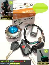 70cc Bike 3 piece Switch Kit With Fancy Light & Flip Key