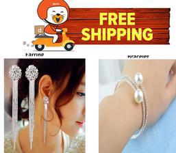 Combo Pack Trendy Bracelet & Earring Pack of Two - FREE Shipping + Box
