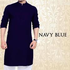 Navy Blue Kurta With Pajama For men