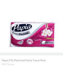 Tissue pack papia 2 ply tissue perfumed facial 550 pcs