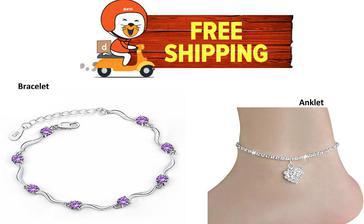 Combo Pack Trendy Bracelet & Anklet Pack of Two - FREE Shipping + Box