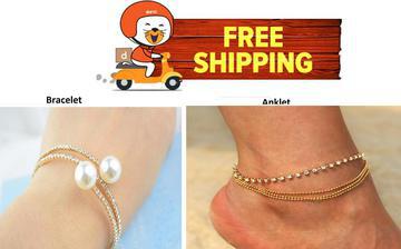 Combo Pack Trendy Bracelet & Anklet Pack of Two - FREE Shipping + Box