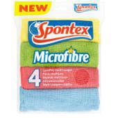 Spontex Microfibre Cloths - 4 Cloths