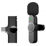 Wireless Collar Microphone, for iPhone & Type-C smartphone for you-tuber, vlogger, streaming MIC