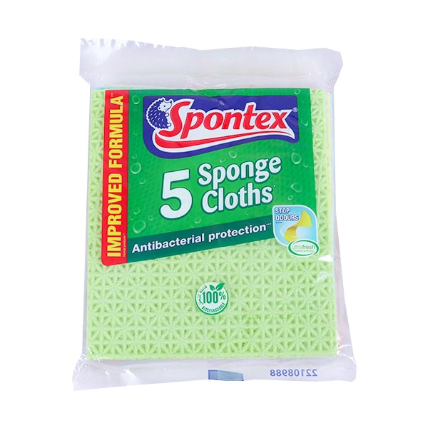 Spontex Spounge Cloths - Pack of 5