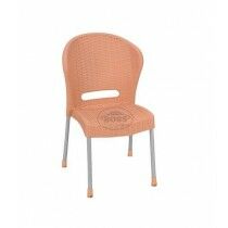 Boss Steel Plastic Jack Rattan Chair Without Arms Every (BP-662-EVE)