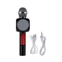 Cool Boy Mart Wireless Bluetooth Karaoke Microphone Mic USB Speaker Black (WS-1816)