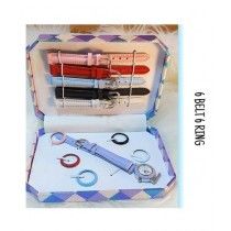 B2c Solution 6 Different Color Case Ring And Belt Women's Gift Set