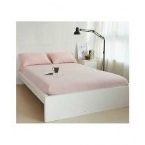 Rainbow Linen Jersey Fitted Bed Sheet Single Size Pink (RHP104)