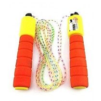 Brand Mall Adjustable Skipping Rope With Counter Orange (0538)